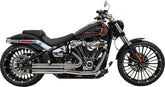 Bassani Xhaust Pro-Street Exhaust System, Chrome - 18-24 Softail Breakout & Fat Boy Full Exhaust System Bassani Xhaust