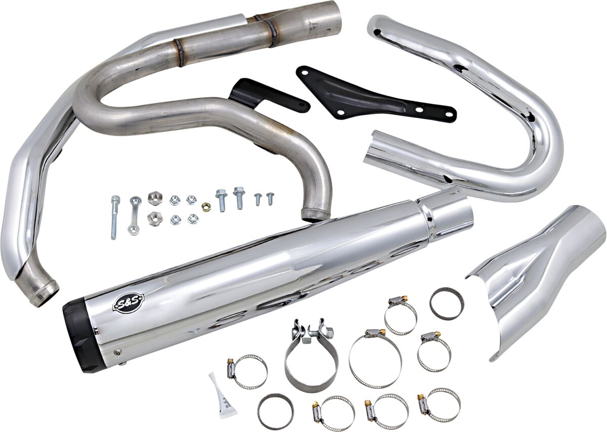 S&S Cycle 2 1 Exhaust Chrome M8 Softail Full Exhaust System S&S Cycle