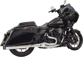Bassani Xhaust Road Rage High Horsepower 2:1 Exhaust System, Chrome - 17+ Touring Full Exhaust System Bassani Xhaust