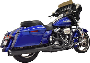 Bassani Xhaust Road Rage High Horsepower 2:1 Exhaust System, Black - 17+ Touring Full Exhaust System Bassani Xhaust