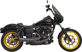 Bassani Xhaust Road Rage Ripper 2:1 Exhaust System - Dyna Black / 06-17 Dyna (with mid controls)