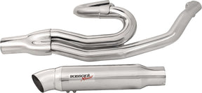 Bassani Xhaust Road Rage II Mid-Length 2:1 Exhaust System, Chrome - 07-16 Touring Full Exhaust System Bassani Xhaust