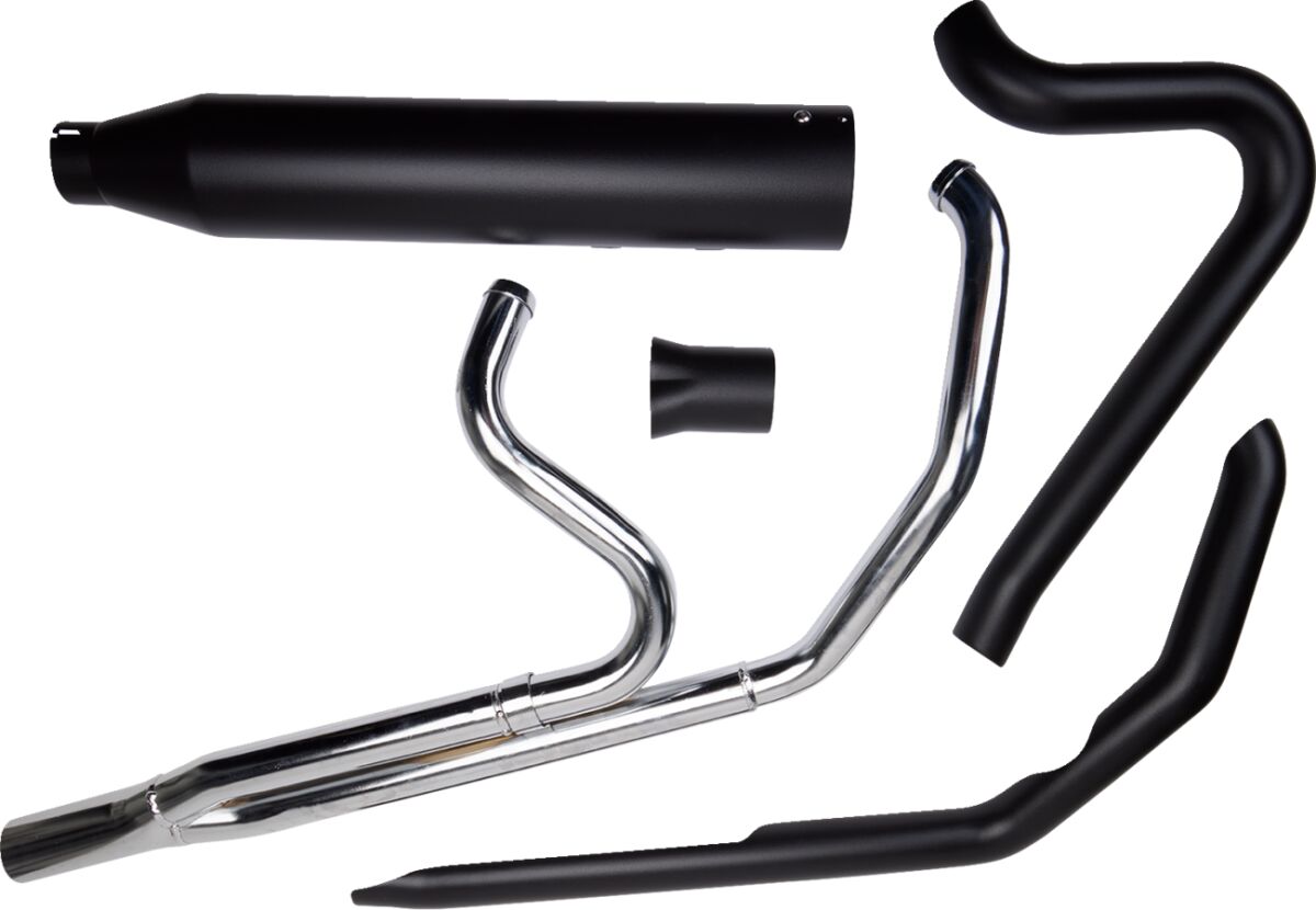 Khrome Werks Exhaust 2:1 09 16 Fl Blk SYSTEMS FOR HARLEY Khrome Werks