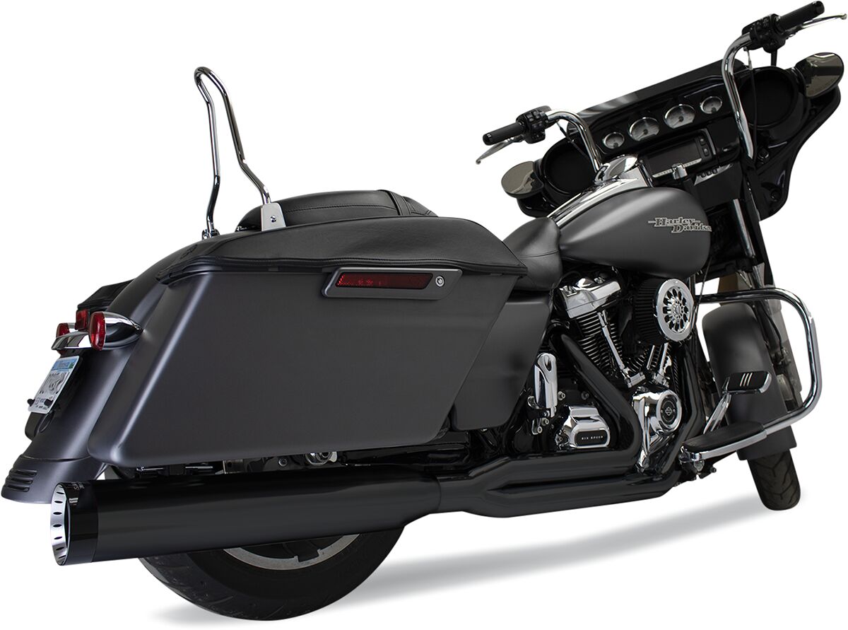 Khrome Werks Exhaust 2:1 M8 Fl Blk SYSTEMS FOR HARLEY Khrome Werks