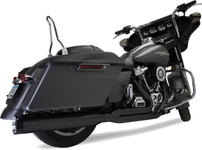 Khrome Werks Exhaust 2:1 M8 Fl Blk SYSTEMS FOR HARLEY Khrome Werks