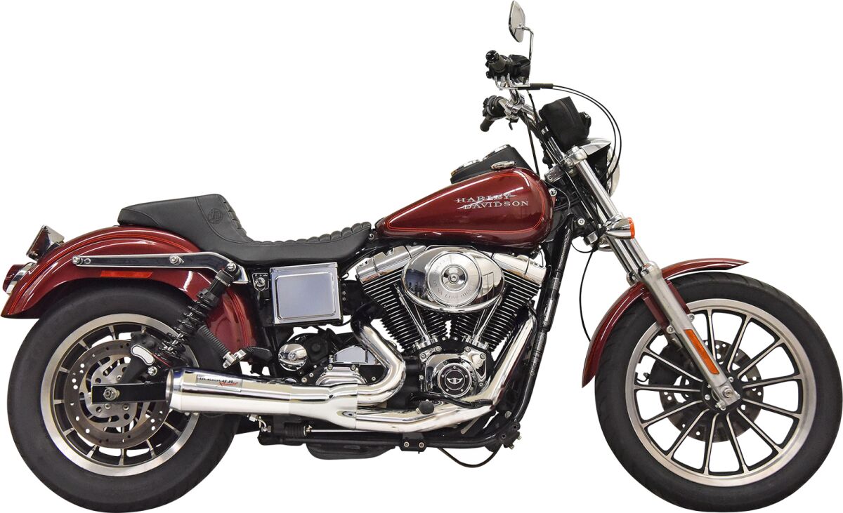 Bassani Xhaust Road Rage Ripper 2:1 Exhaust System - Dyna Chrome / 91-05 Dyna (with mid controls)