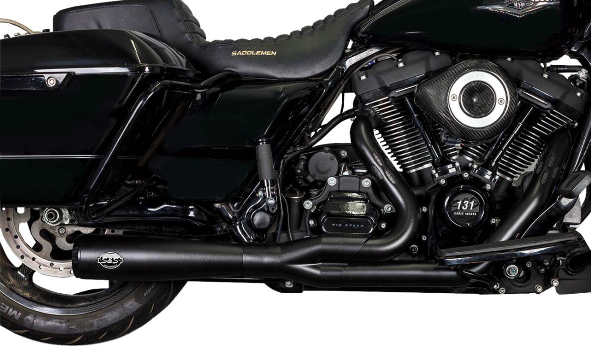 S&S Cycle Exh Race 2 1 Gar Blk 22 Fl Full Exhaust System S&S Cycle