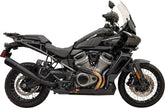 Bassani Xhaust Slip-On Exhaust System, Black - Pan America Full Exhaust System Bassani Xhaust