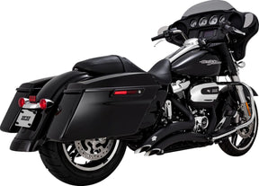 Vance & Hines Big Radius Exhaust, Black - 17+ Touring Full Exhaust System Vance & Hines