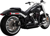 Vance & Hines Shortshots Staggered Exhaust, Black - 18+ Softail (Fat Boy/Breakout) Allenhead Set Screws Usa Sizes Vance & Hines