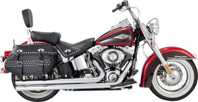 Vance & Hines Big Shots Long Exhaust, Chrome - 86-17 Softail Full Exhaust System Vance & Hines