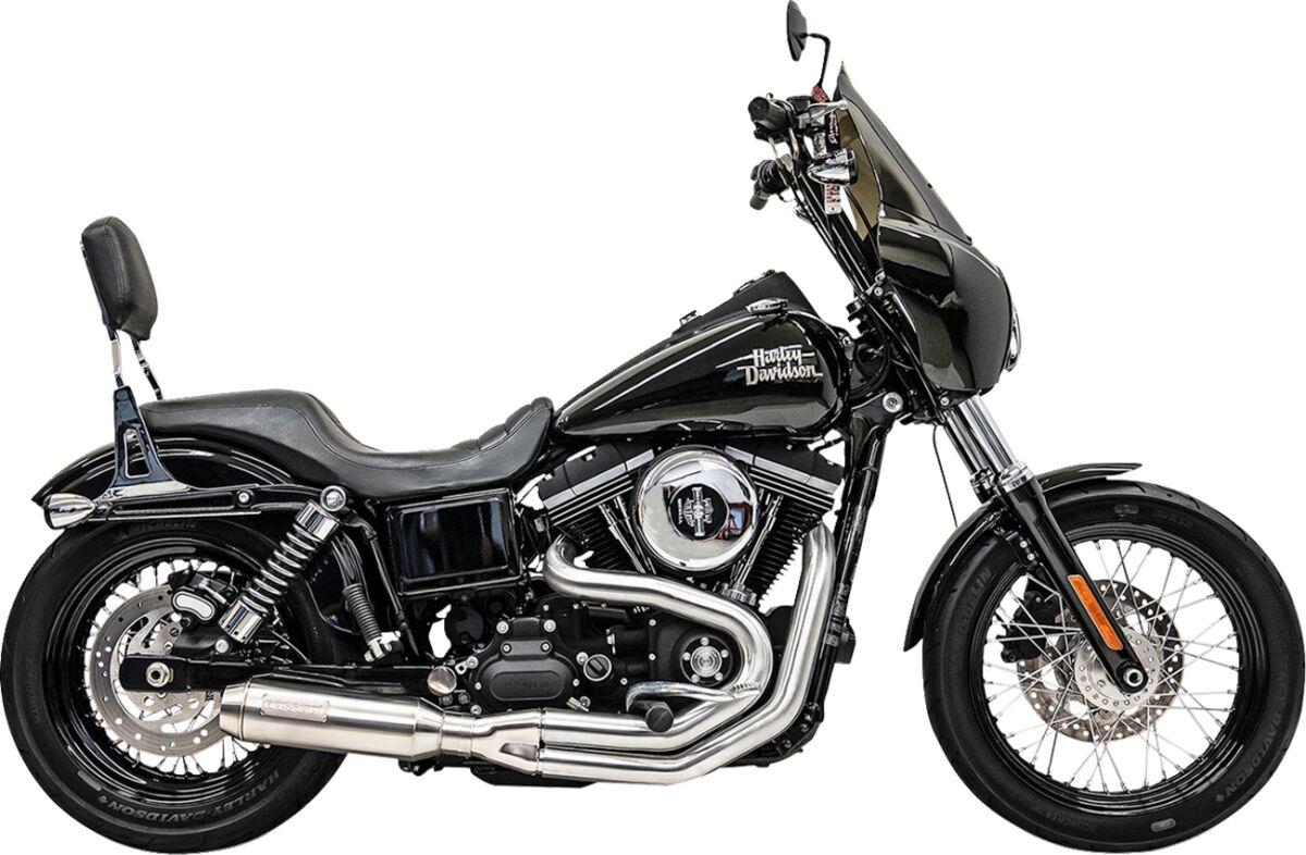 Bassani Xhaust Road Rage III Mid-Lenght Super Bike 2:1 Exhaust System - Dyna Full Exhaust System Bassani Xhaust
