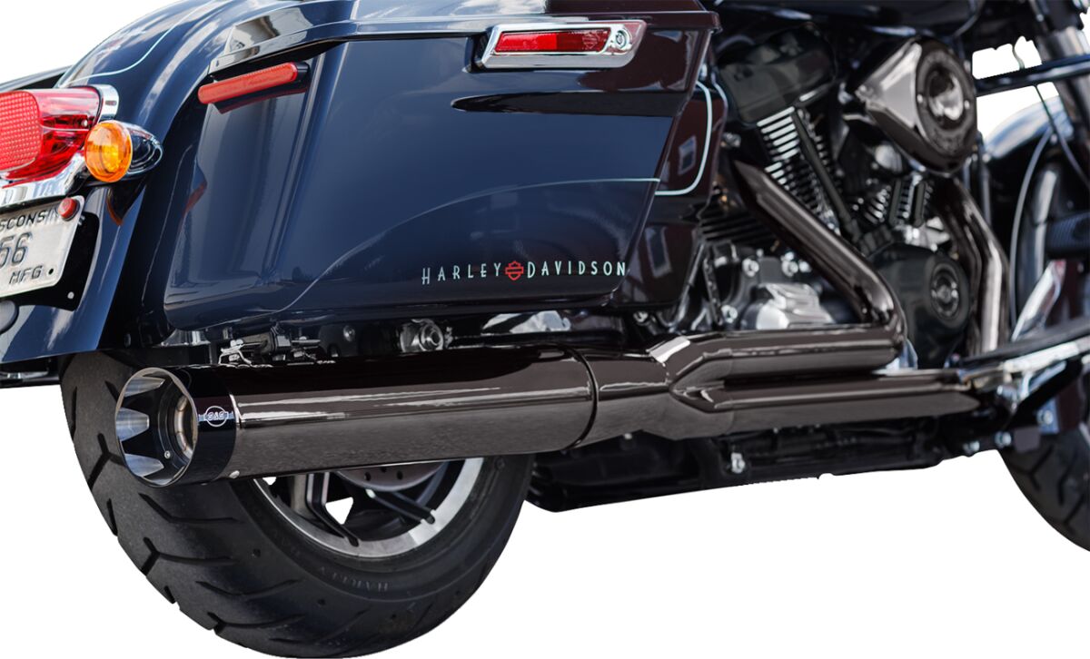 S&S Cycle Exhaust 2:1 Sidewinder, Lava Chrome, Race Only, 2017 2023 M8 Full Exhaust System S&S Cycle