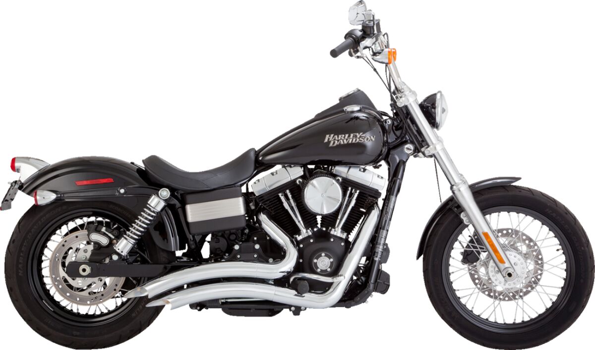 Exhaust Big Radius Chrome 06 09 Dyna Vance & Hines