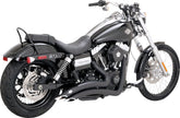 Exhaust Big Radius Matte Blk 06 09 Dyna Vance & Hines Default Title
