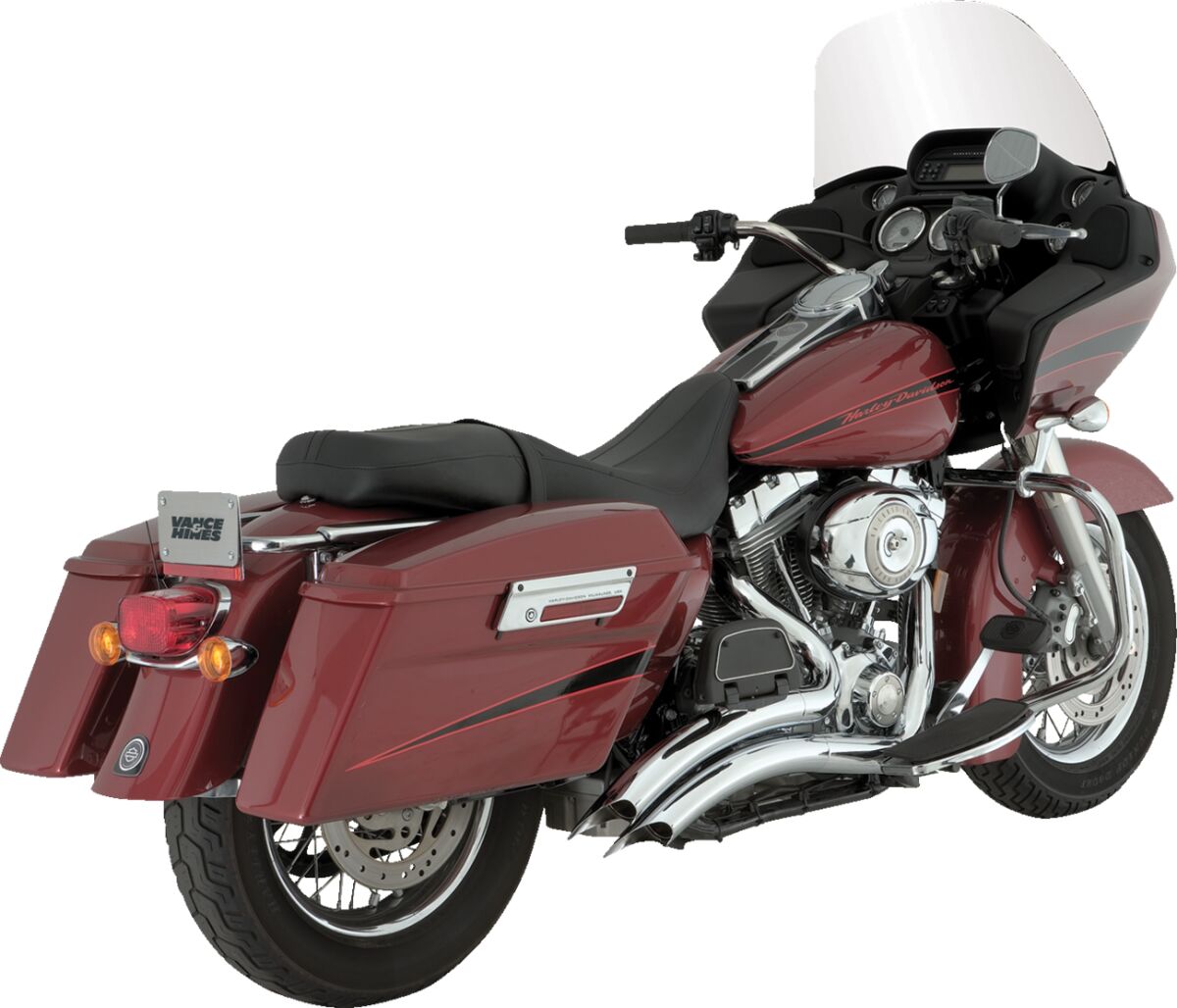 Vance & Hines Big Radius Exhaust, Chrome - 07-09 Touring Full Exhaust System Vance & Hines