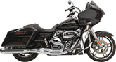 Bassani Xhaust Road Rage 2:1 Exhaust System, Chrome - 17+Touring Full Exhaust System Bassani Xhaust