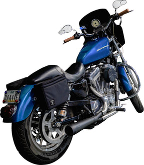 Trask Assault 2:1 Exhaust, Black - 04-22 Sportster Full Exhaust System Trask Performance