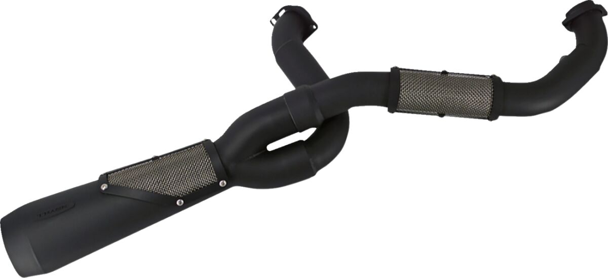 Big Sexy 2:1 Exhaust, Black - 18+ Softail w/o Factory Saddlebags Full Exhaust System Trask Performance Default Title