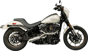 Trask Big Sexy 2:1 Exhaust, Brushed Stainless - 18+ Softail w/ Factory Saddlebags Full Exhaust System Trask Performance