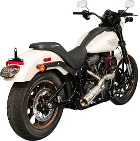 Trask Big Sexy 2:1 Exhaust, Brushed Stainless - 18+ Softail w/ Factory Saddlebags Full Exhaust System Trask Performance