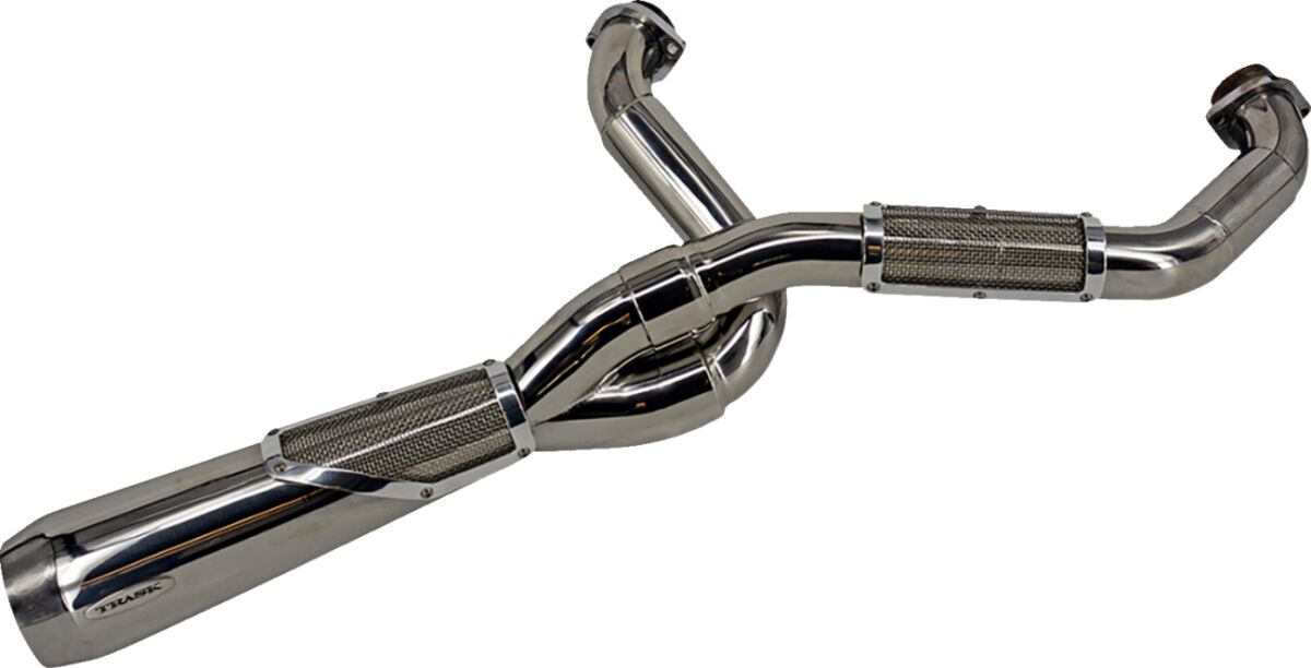 Big Sexy 2:1 Exhaust, Polished - 18+ Softail w/ Factory Saddlebags Full Exhaust System Trask Performance Default Title