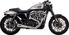 Vance & Hines Upsweep 2:1 Exhaust, Brushed - 04-13 Sportster Full Exhaust System Vance & Hines
