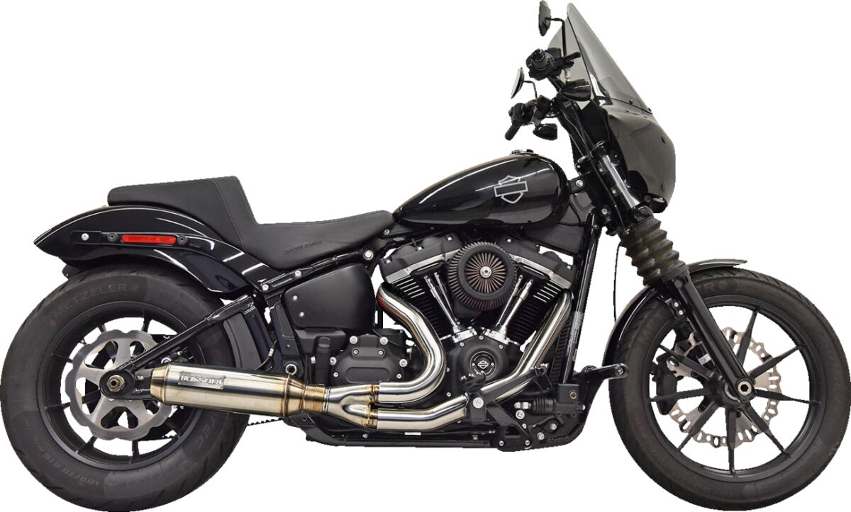 Exhaust 2:1 Super Bike Ss With 4" Muffler M8 Softail 18 23 Bassani Xhaust Default Title