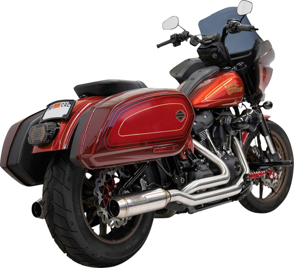 Exhaust True Dual Ss With 4" Muffler M8 Softail 18 23 Bassani Xhaust Default Title