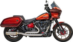 Exhaust True Dual Ss With 4" Muffler M8 Softail 18 23 Bassani Xhaust