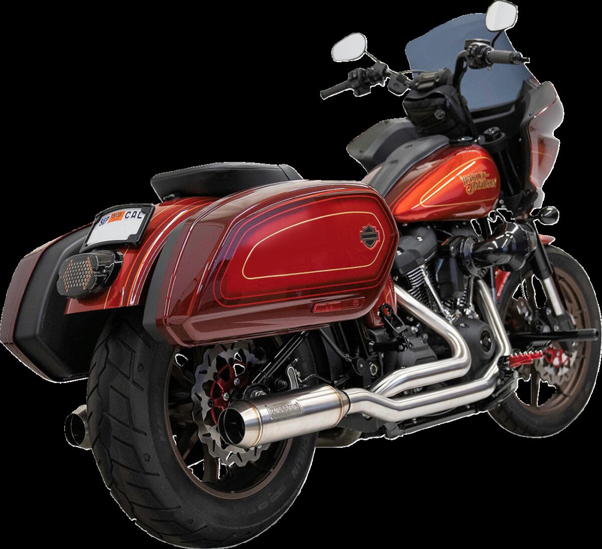 Bassani Xhaust Road Rage True Dual Exhaust System - +18 Softail Full Exhaust System Bassani Xhaust