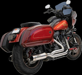 Bassani Xhaust Road Rage True Dual Exhaust System - +18 Softail Full Exhaust System Bassani Xhaust