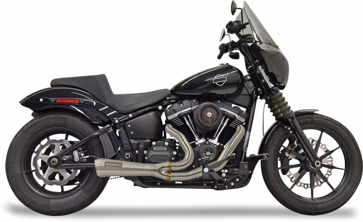 Bassani Xhaust Road Rage III Ripper Short 2:1 Exhaust System - +18 Softail Full Exhaust System Bassani Xhaust
