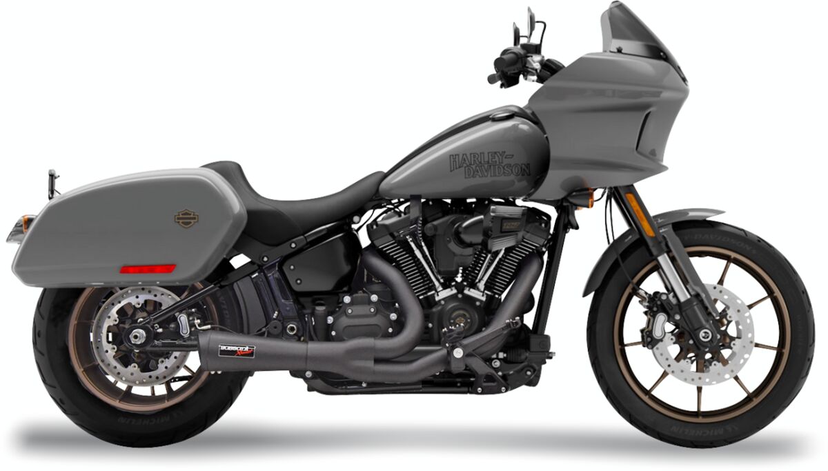 Exhaust 2:1 Road Rage 2 Ripper Short 49 C Black M8 Softail Bassani Xhaust Default Title