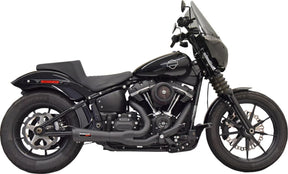Exhaust 2:1 Road Rage 2 Ripper Short 49 C Black M8 Softail Bassani Xhaust