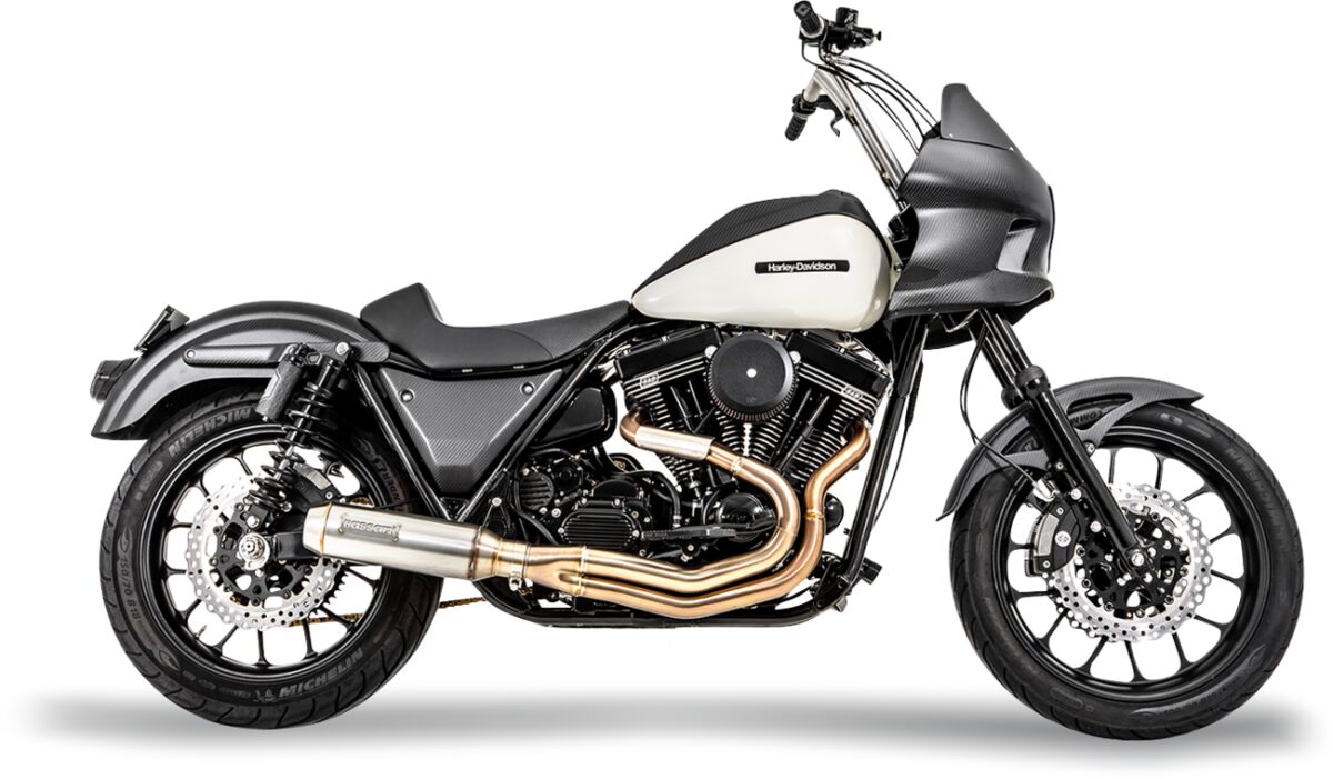Exhaust 2:1 Super Bike 4" Stainless Steel Fxr Bassani Xhaust Default Title