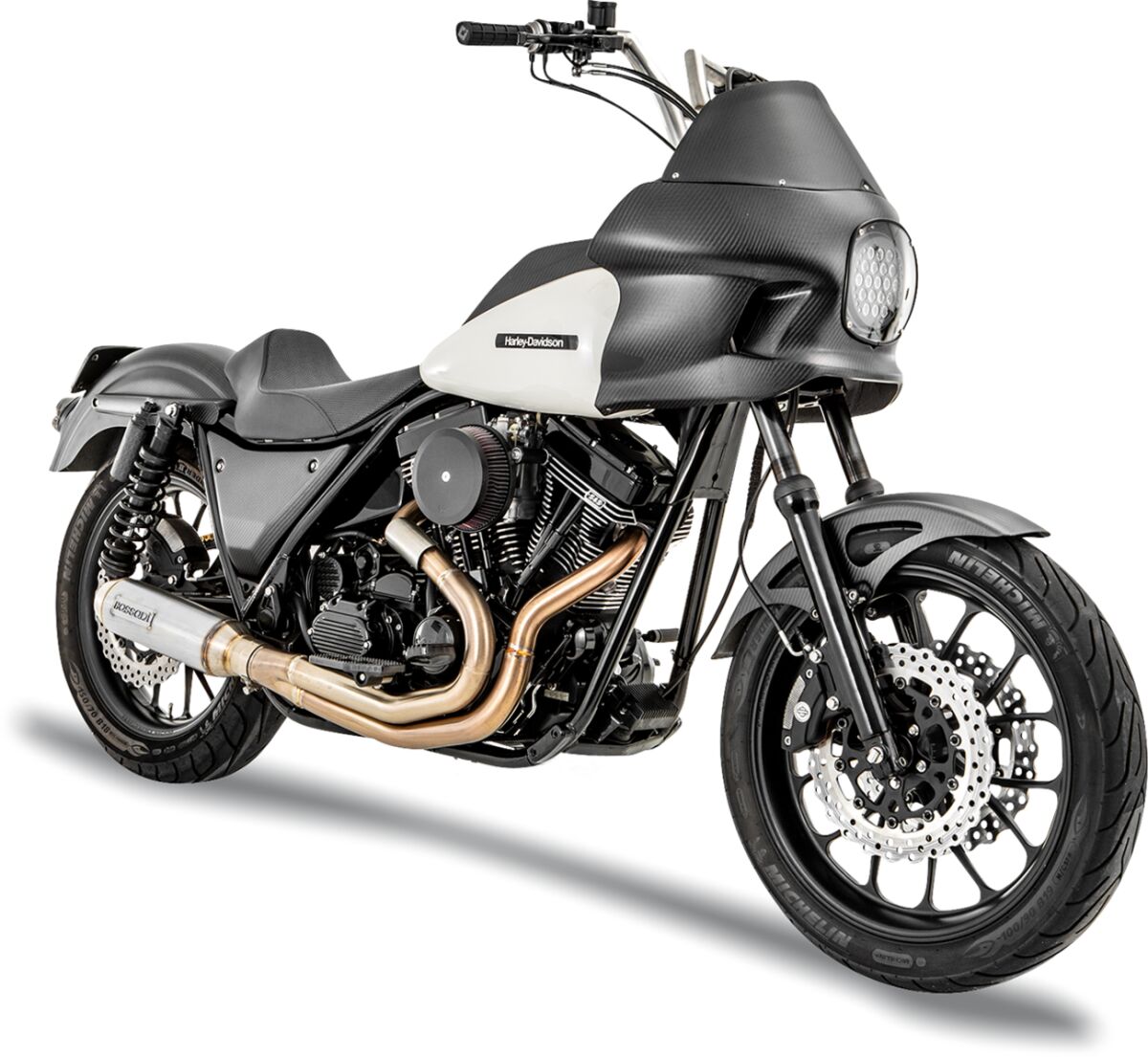 Exhaust 2:1 Super Bike 4" Stainless Steel Fxr Bassani Xhaust