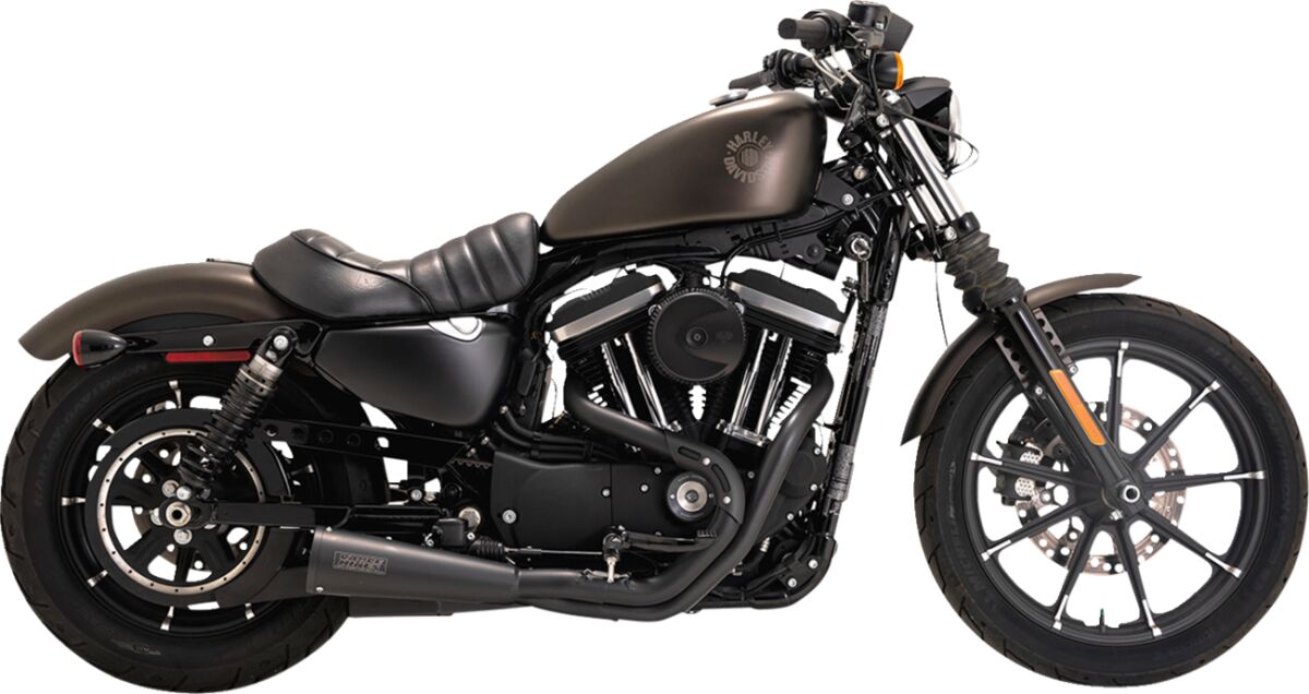Exhaust 2 Into 1 Stainless Upsweep Black Sportster Vance & Hines Default Title