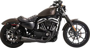Exhaust 2 Into 1 Stainless Upsweep Black Sportster Vance & Hines Default Title
