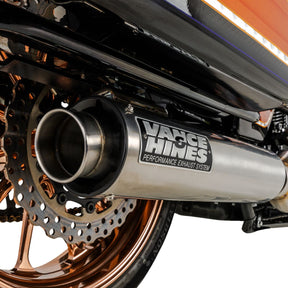 Exhaust Supersport 2 1 Brushed Touring Vance & Hines