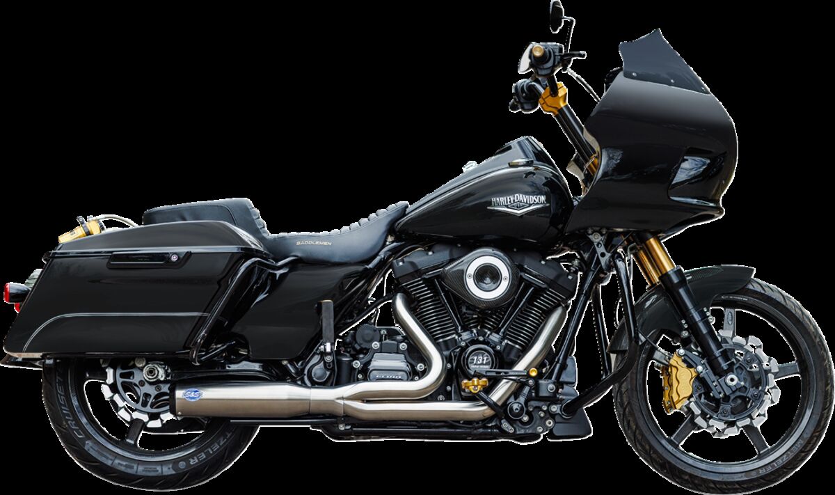 S&S Cycle Exhaust 2:1 Qualifier Race Only Stainless M8 Touring 2017+ Full Exhaust System S&S Cycle