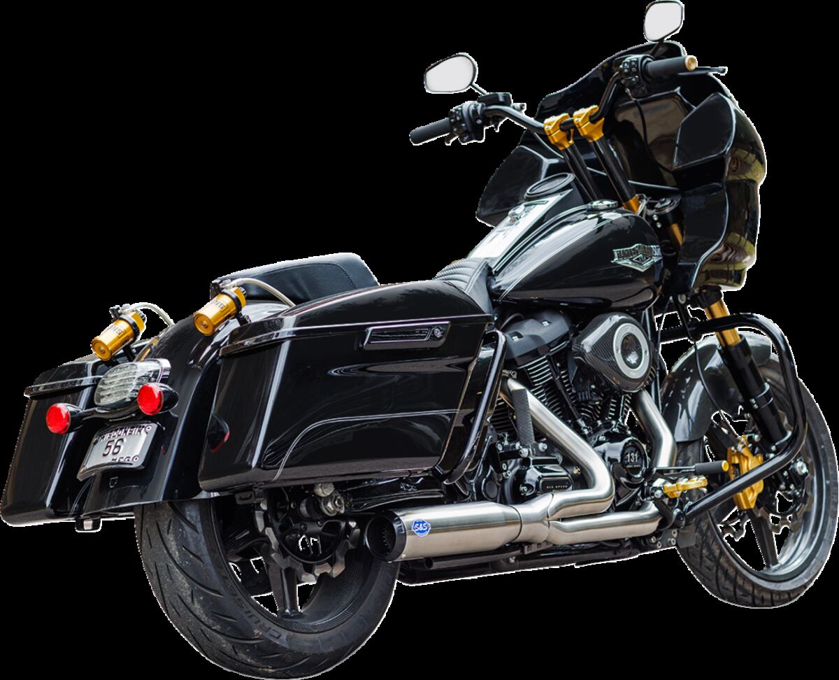 S&S Cycle Exhaust 2:1 Qualifier Race Only Stainless M8 Touring 2017+ Full Exhaust System S&S Cycle