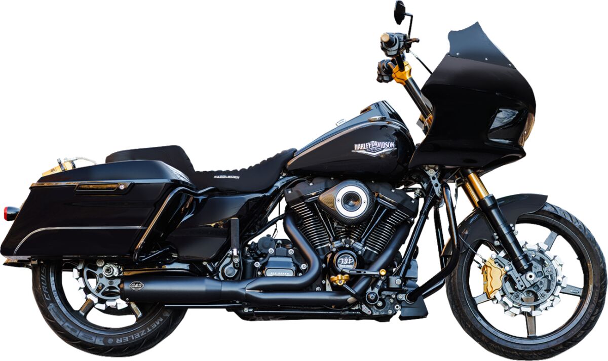 S&S Cycle Exhaust 2:1 Qualifier Race Only Black M8 Touring 2017+ Full Exhaust System S&S Cycle