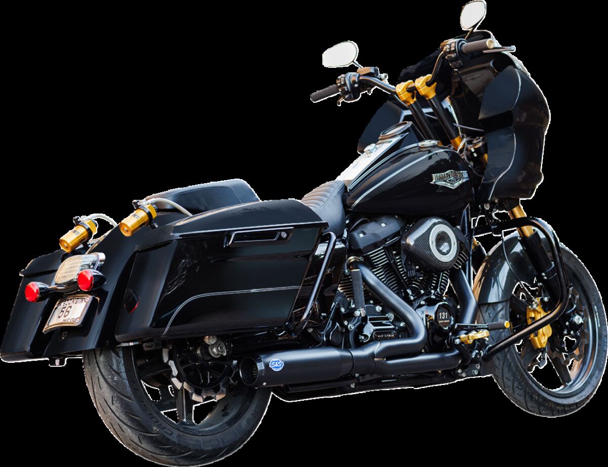 S&S Cycle Exhaust 2:1 Qualifier Race Only Black M8 Touring 2017+ Full Exhaust System S&S Cycle