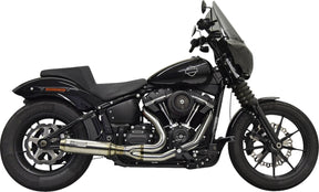 Exhaust 2:1 Super Bike Ss W/Cat 49 C 4"Muffler M8 Softail18 23 Bassani Xhaust Default Title