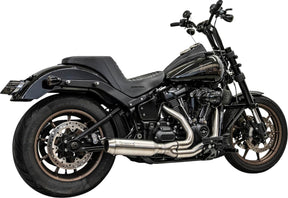 Exhaust 2:1 Super Bike Ss W/Cat 49 C 4"Muffler M8 Softail18 23 Bassani Xhaust