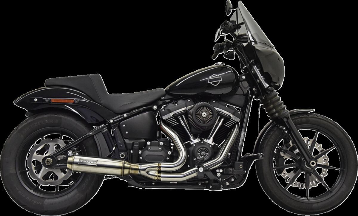 Bassani Xhaust Exhaust 2:1 Super Bike Ss W/Cat 49 C 4"Muffler M8 Softail18 23 Full Exhaust System Bassani Xhaust