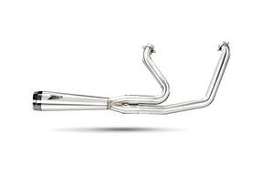 Zard Full Exhaust System Hd Softail Breakout Fat Boy 2in1 Polished E4/E5 Full Exhaust System Zard