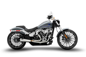 Zard Full Exhaust System Hd Softail Breakout Fat Boy 2in1 Polished E4/E5 Full Exhaust System Zard