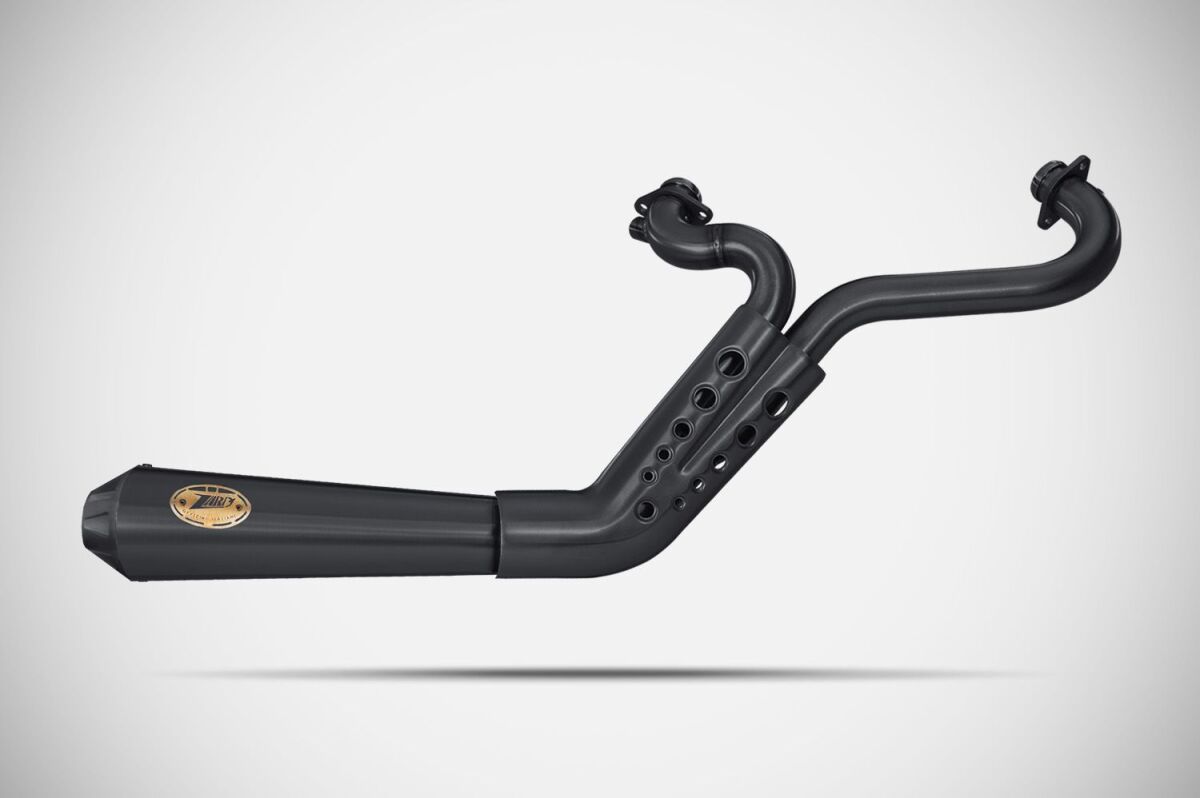 Zard Conical Full Exhaust System Hd Sportster 2in1 Black Full Exhaust System Zard